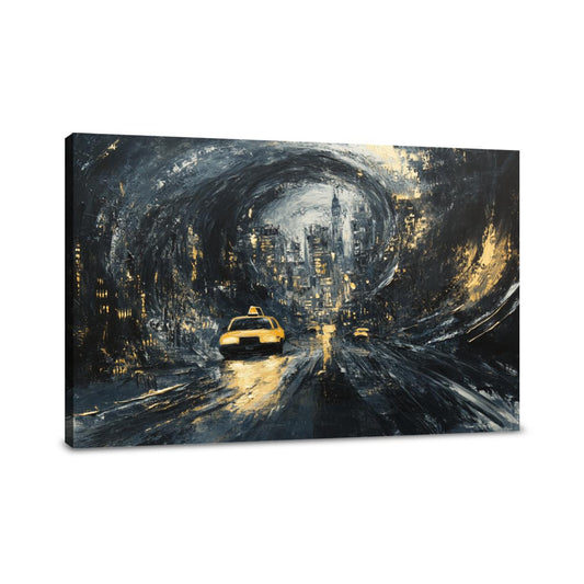 Midnight Taxi Reverie Canvas - Main Image