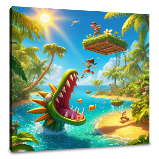 Tropical Island Escape Canvas - Main Image