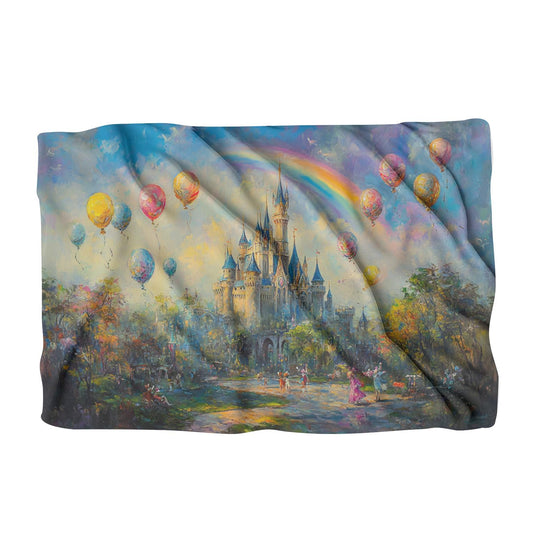 Regenbogen-Decke mit verzaubertem Schloss
