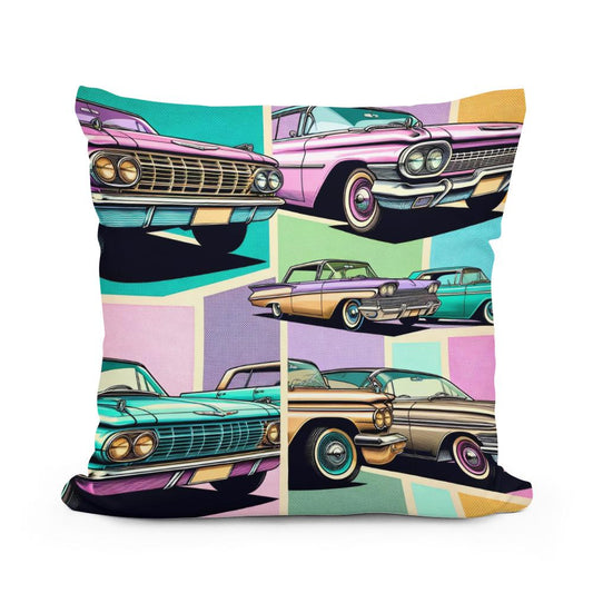 Pastel Pop Motors Cotton Cushion - Main Image