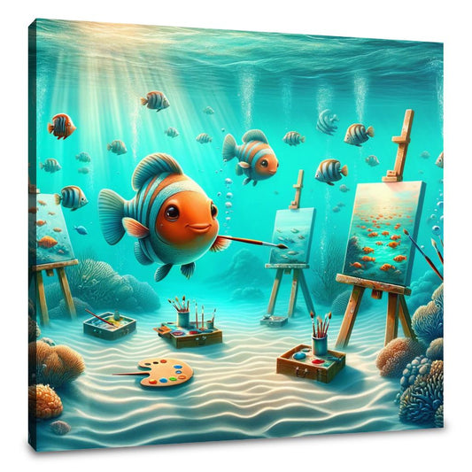 Aquatic Artistry Canvas - Main Image