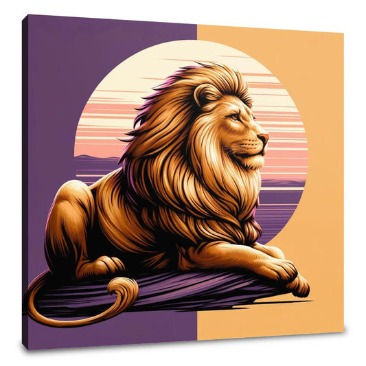 Regal Lion Canvas - Main Image