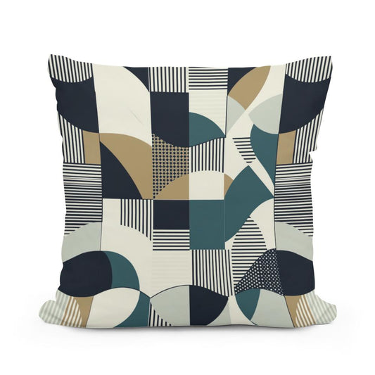 Geometric Harmony Cotton Cushion - Main Image