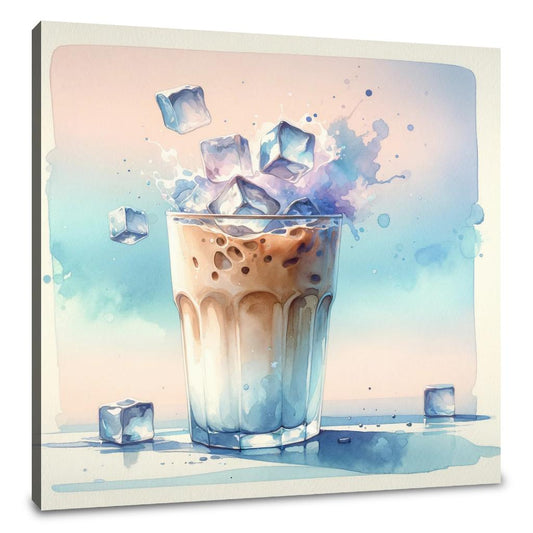 Morning Serenity Iced Latte Canvas - Main Image