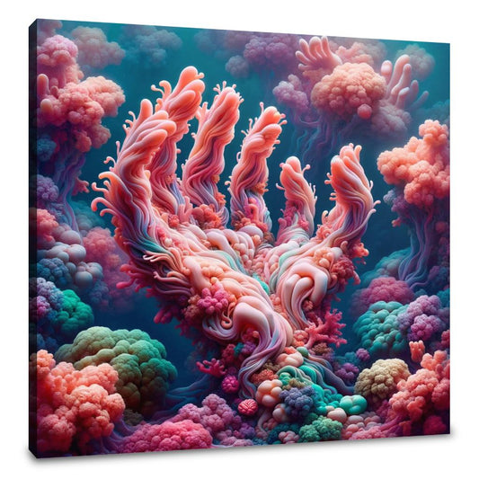 Coral Reverie Canvas - Main Image