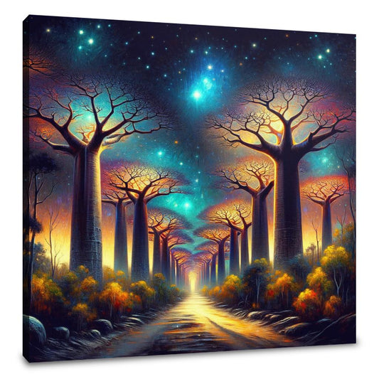 Avenue of the Baobabs Mystique Canvas - Main Image