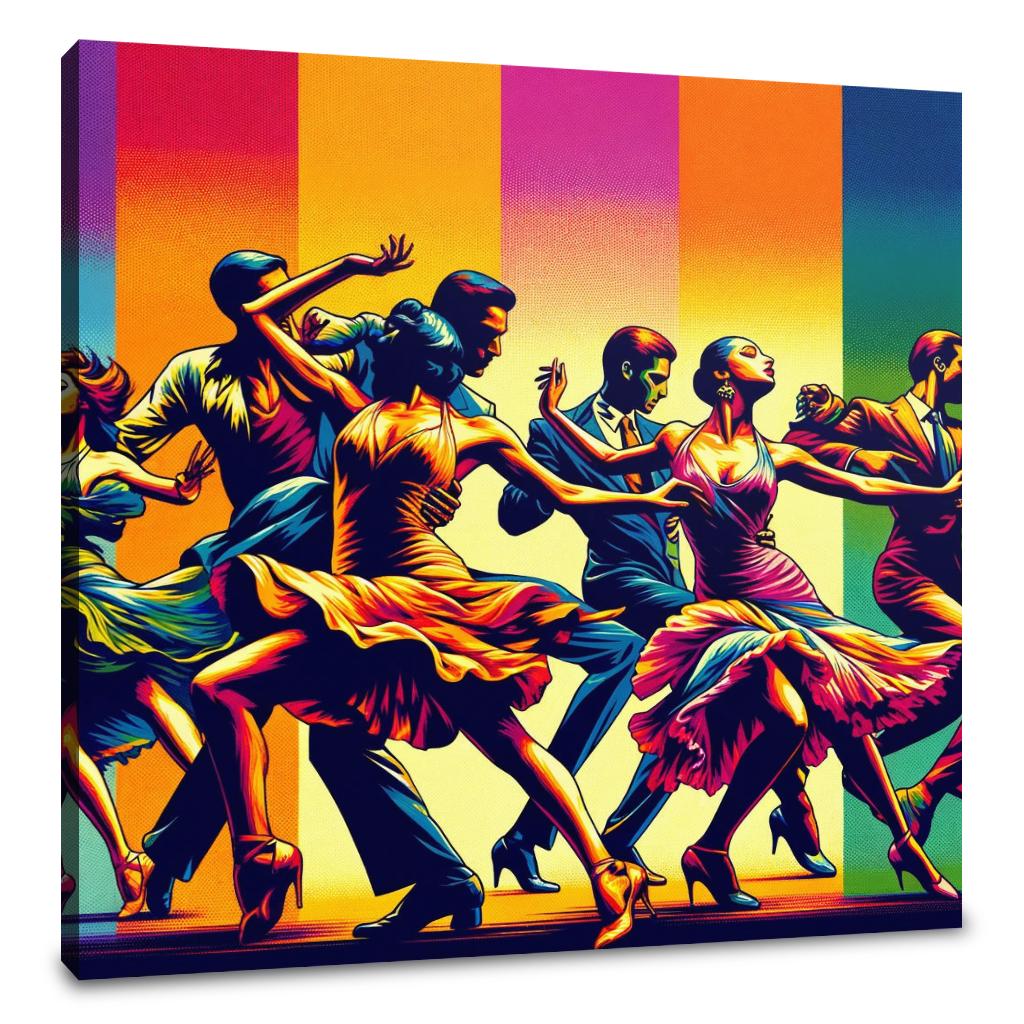 Vibrant Dance Spectrum Canvas - Main Image
