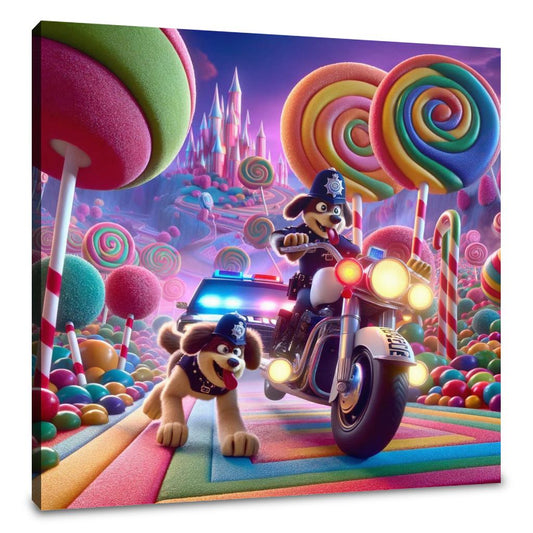 Candyland Chase Canvas - Main Image