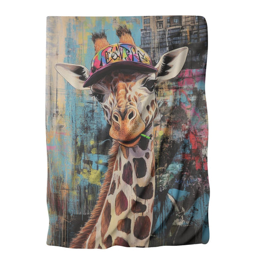 Graffiti Giraffe Blanket - Main Image
