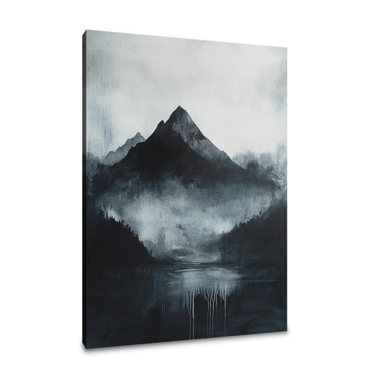 Black Mountain Silhouette Canvas - Main Image