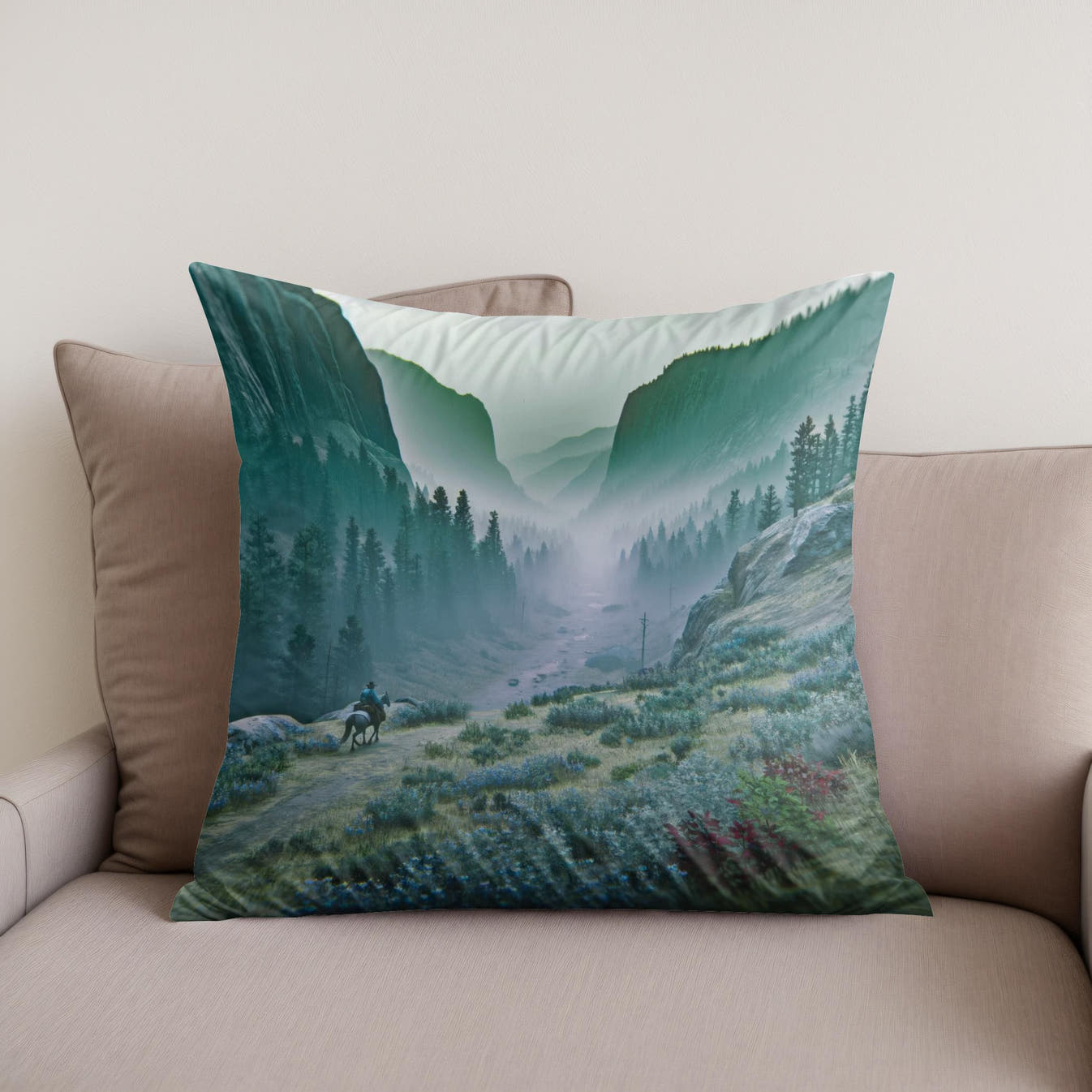 Mystic Pass Cotton Cushion - Secondary Image