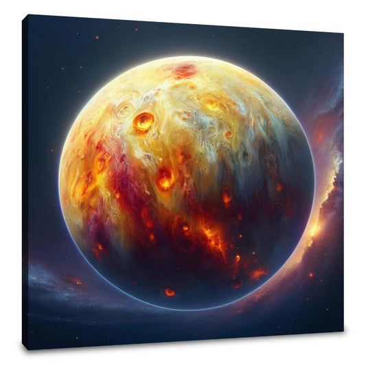 Io's Volcanic Splendor Canvas - Main Image