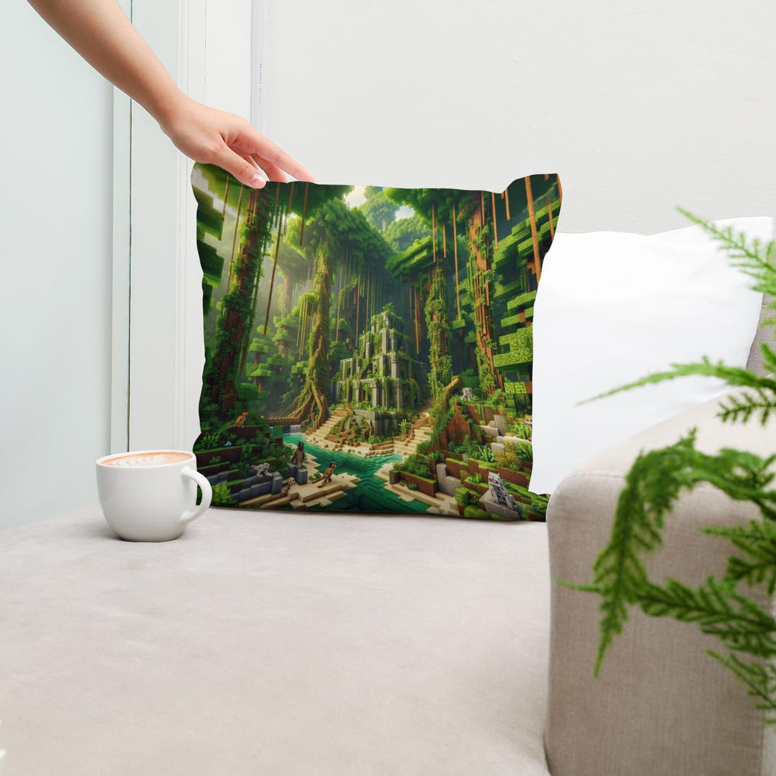 Jungle Mystery Cotton Cushion - Secondary Image 5