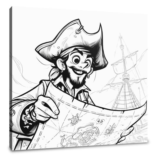 Whimsical Pirate Quest Canvas - Main Image