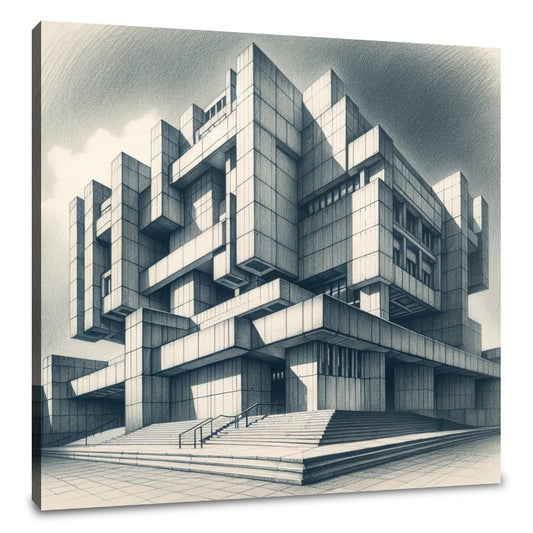 Brutalist Bastion Canvas - Main Image