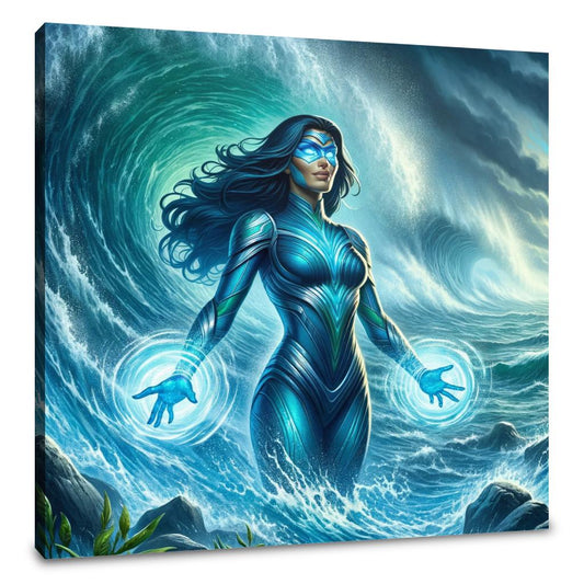 Aqua Wave Canvas - Main Image