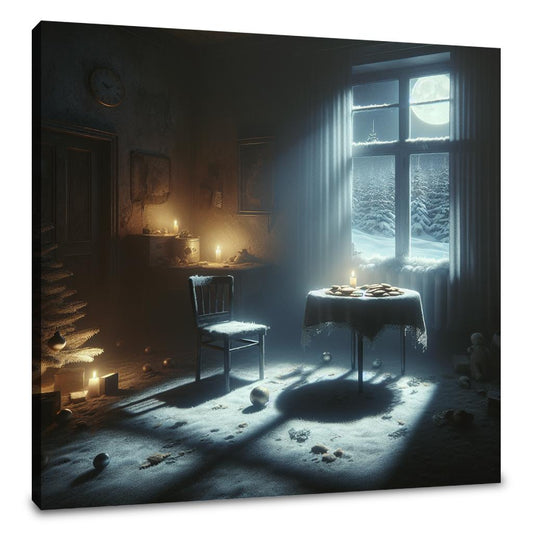 Midnight Solitude Christmas Canvas - Main Image
