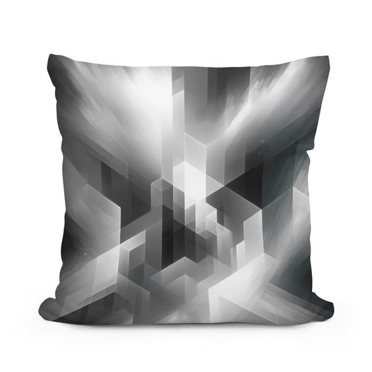 Monochrome Mystique Cotton Cushion - Main Image