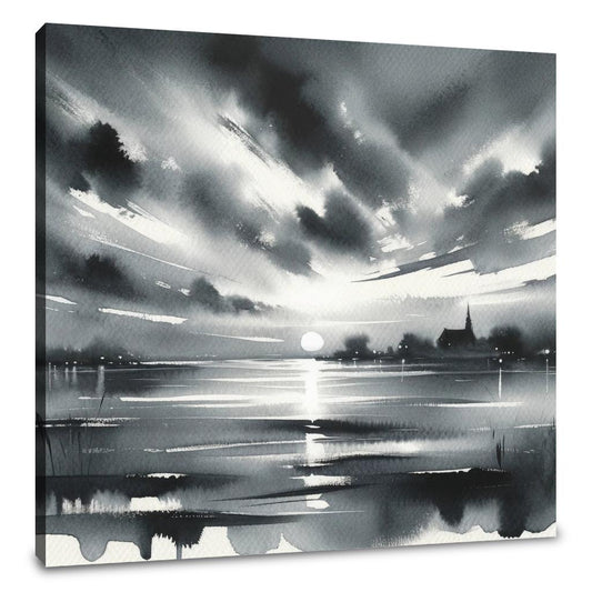 Monochrome Twilight Canvas - Main Image