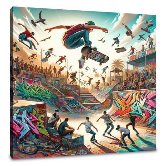 Graffiti, Skate, Murals Canvas - Main Image