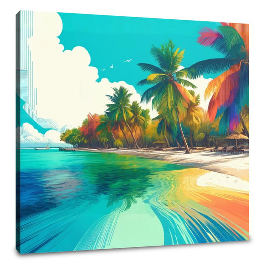Vibrant Tropical Escape Canvas - Main Image