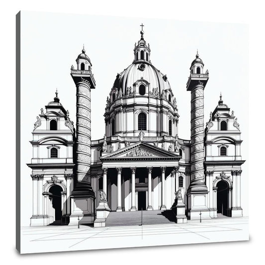 Vienna Karlskirche Essence Canvas - Main Image