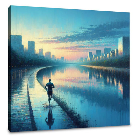 Summer Dawn Jog Serenity Canvas - Main Image