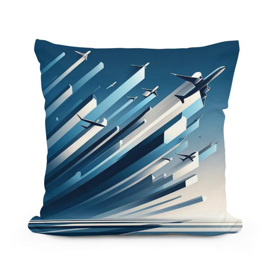 Ascension in Blue Cotton Cushion - Main Image