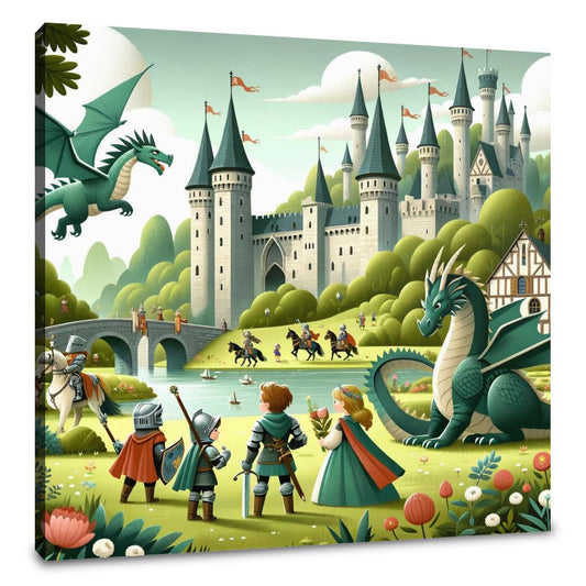 Knights and Dragons Canvas - Main Image