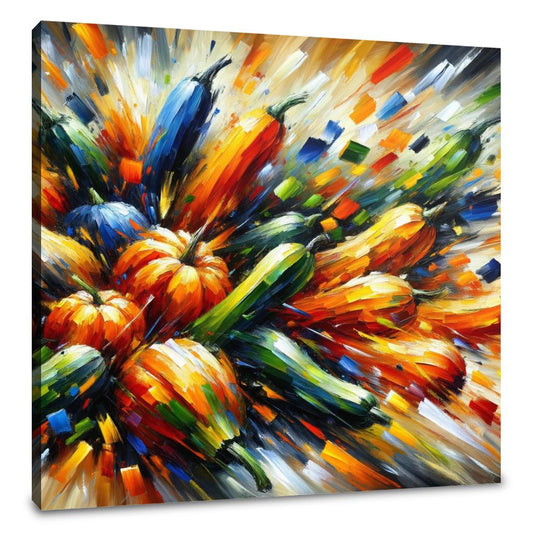 Expressionist Squash Spill Canvas - Main Image
