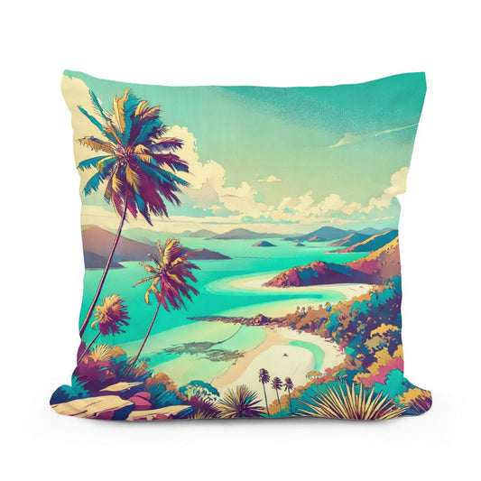 Whitsunday Bliss Cotton Pillow - Main Image