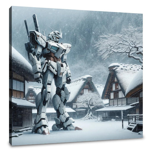 Lost Mecha in Snow Canvas - Main Image
