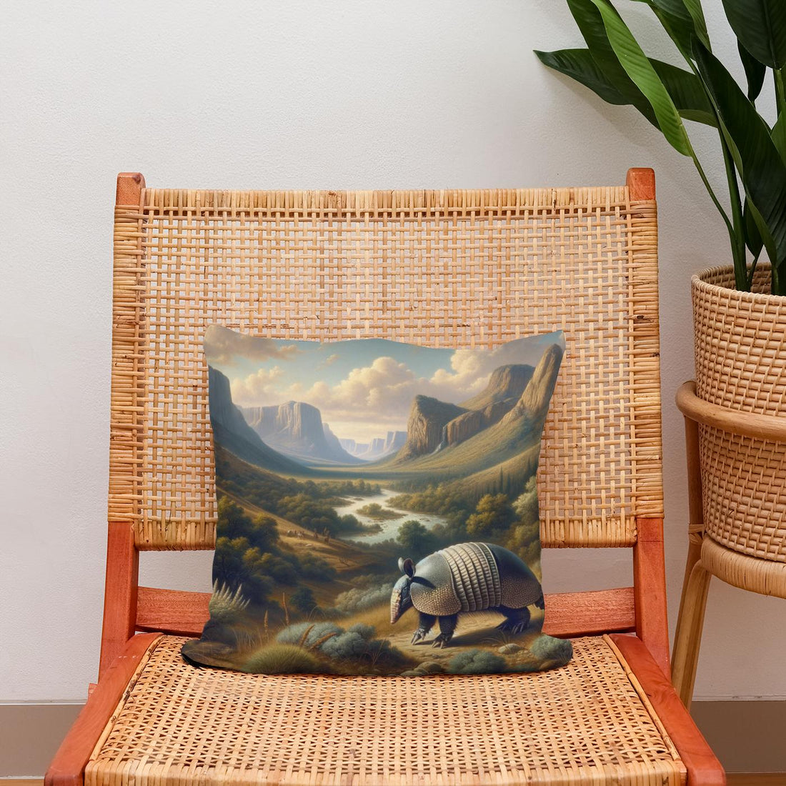 Westward Wander Cotton Cushion - Secondary Image 2