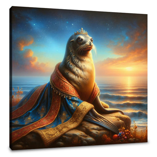 Regal Sea Lion Dusk Canvas - Main Image