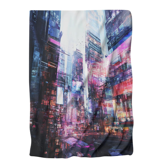 Nostalgic Urban Pulse Blanket - Main Image