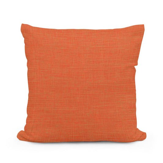 Vibrant Orange Cotton Cushion - Main Image