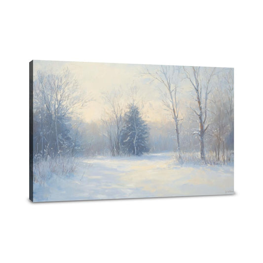 Snowy Serenity Forest Canvas - Main Image