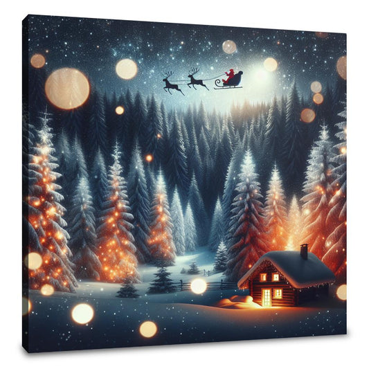Moonlit Winter Wonderland Canvas - Main Image