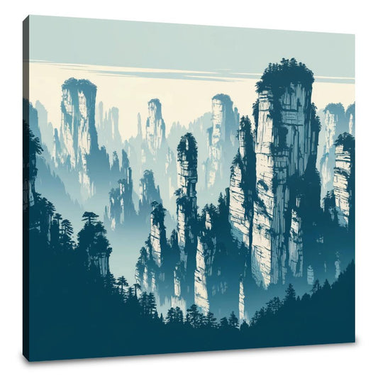 Zhangjiajie Peaks Canvas - Main Image