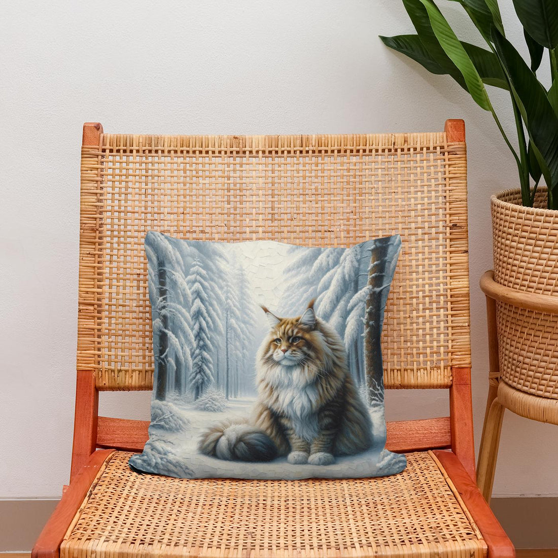 Winter's Majesty Cotton Cushion - Secondary Image 2