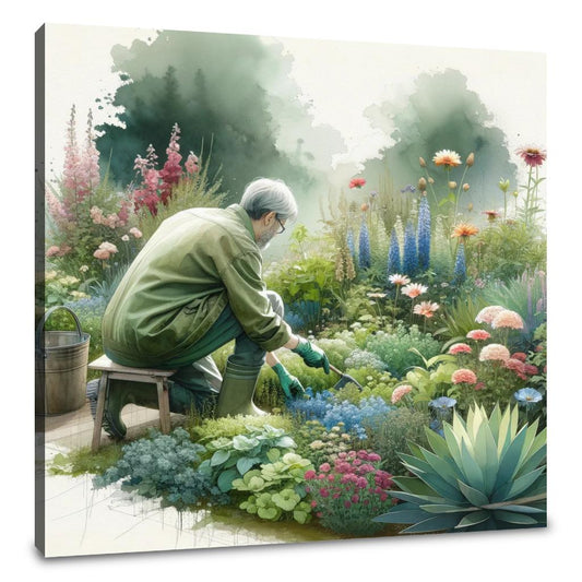 Serene Gardening Canvas - Main Image
