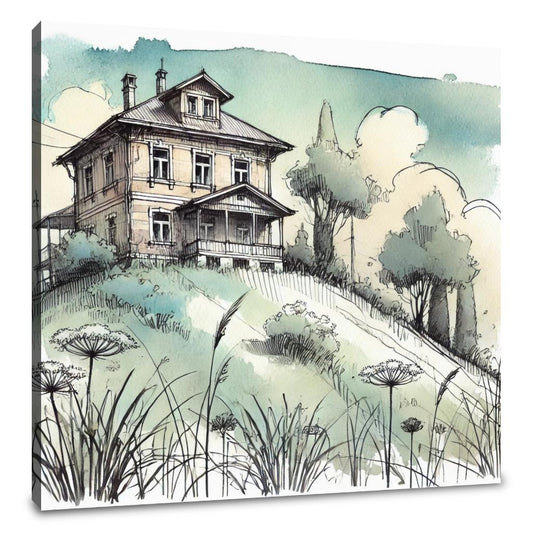 Hilltop Serenity Canvas - Main Image