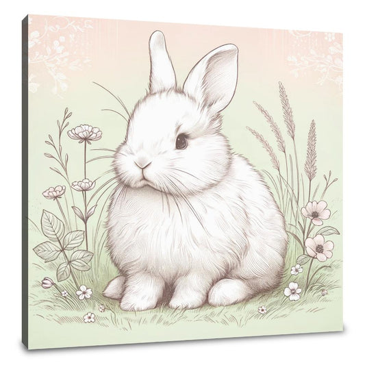 Meadow Rabbit Canvas - Main Image