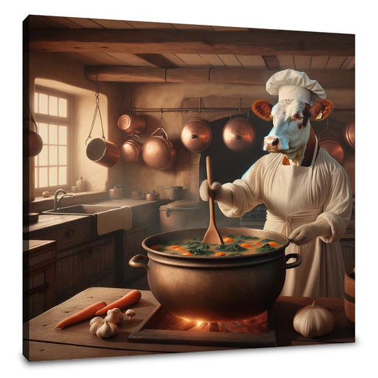 Chef Moo's Soup Station Canvas - Main Image