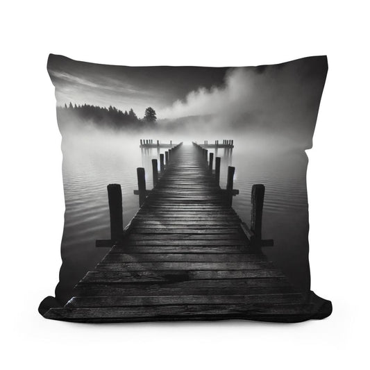 Quiet Waters Cotton Pillow - Main Image