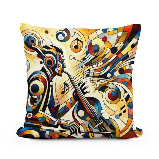 Abstract Rhythms Cotton Pillow - Main Image