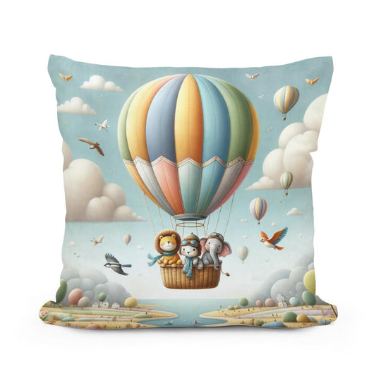 Sky Safari Cotton Pillow - Main Image