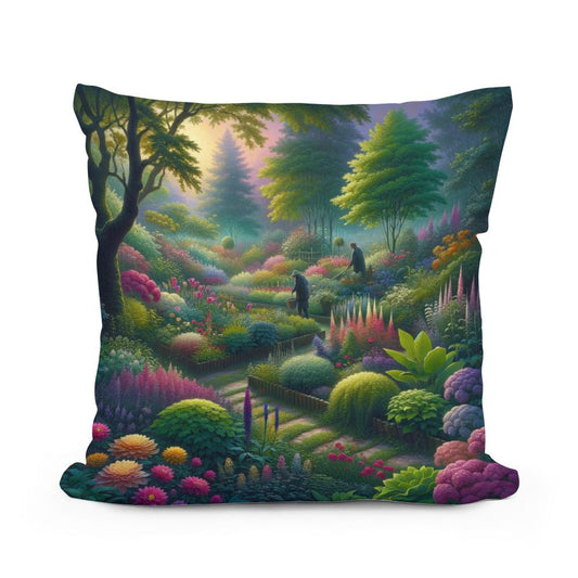 Dawn Garden Cotton Cushion - Main Image
