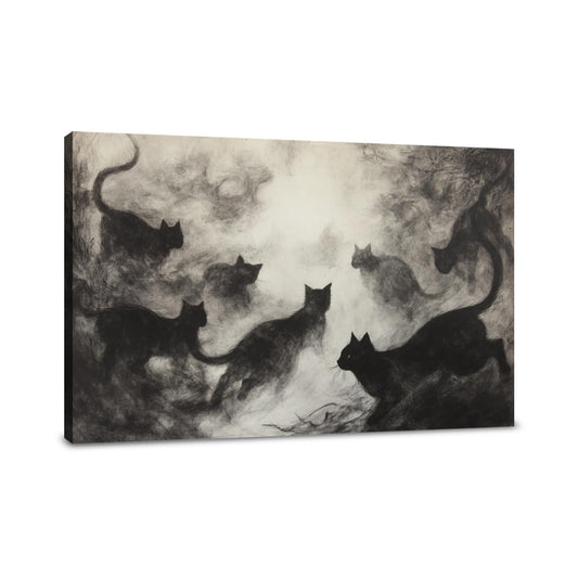 Black Cats Canvas - Main Image