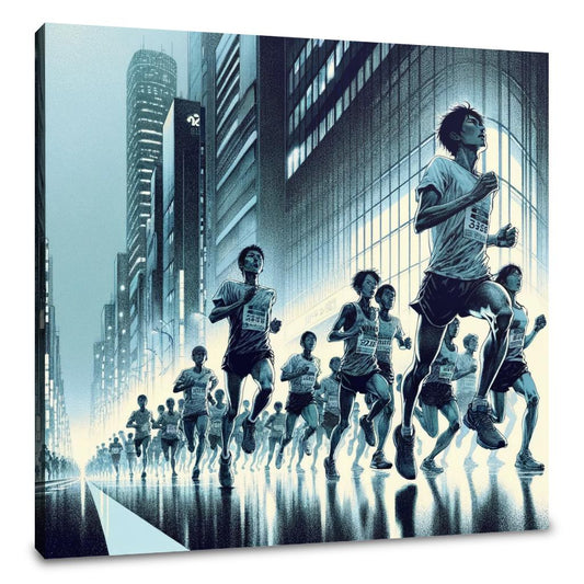 Midnight Marathon Canvas - Main Image